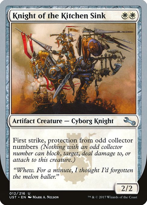 【Foil】【EN】Knight of the Kitchen Sink [UST] 茶U No.12d