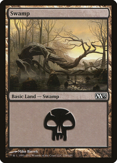 【Foil】【EN】沼/Swamp [M13] 無C No.238