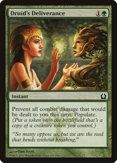 【Foil】【EN】ドルイドの講話/Druid's Deliverance [RTR] 緑C No.123