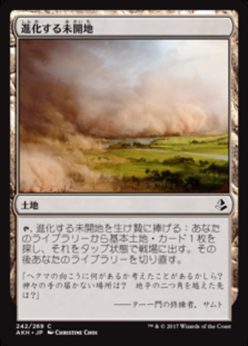 【Foil】【JP】進化する未開地/Evolving Wilds [AKH] 無C No.242