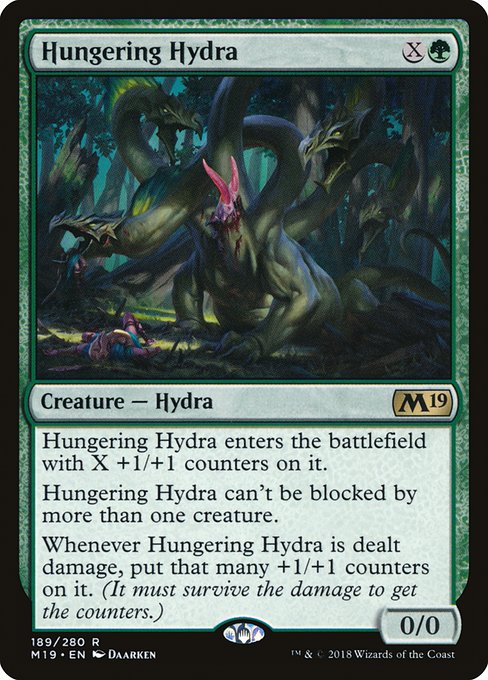 【EN】飢餓ハイドラ/Hungering Hydra [M19] 緑R No.189