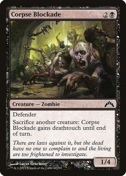 【Foil】【EN】死体の道塞ぎ/Corpse Blockade [GTC] 黒C No.60