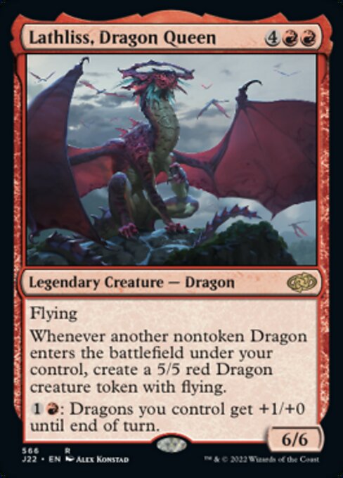 【EN】ドラゴンの女王、ラスリス/Lathliss, Dragon Queen [J22] 赤R No.566