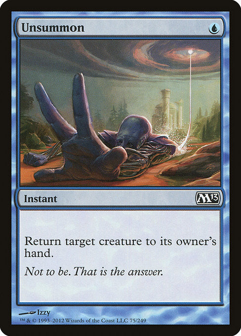 【Foil】【EN】送還/Unsummon [M13] 青C No.75