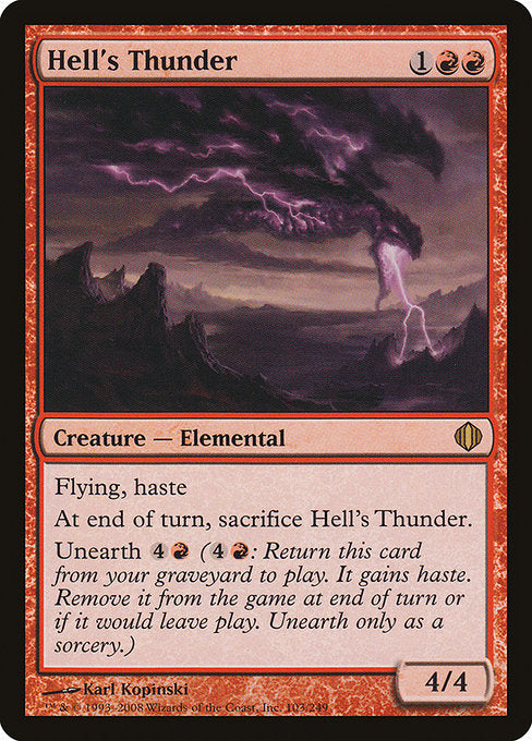 【EN】地獄の雷/Hell's Thunder [ALA] 赤R No.103