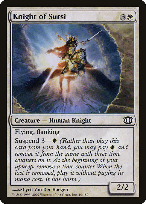 【Foil】【EN】サーシの騎士/Knight of Sursi [FUT] 白C No.10