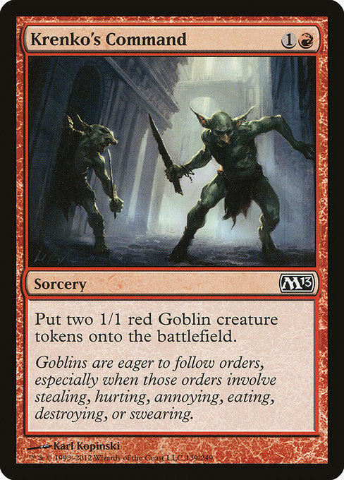 【Foil】【EN】クレンコの命令/Krenko's Command [M13] 赤C No.139