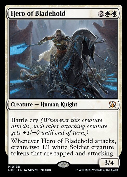 【EN】刃砦の英雄/Hero of Bladehold [MOC] 白M No.188