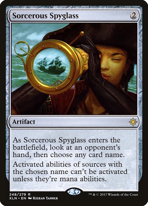 【Foil】【EN】魔術遠眼鏡/Sorcerous Spyglass [XLN] 茶R No.248