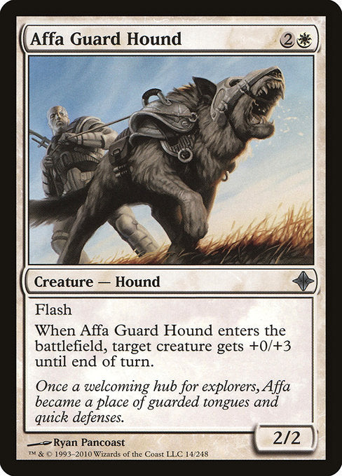 【EN】アーファの番犬/Affa Guard Hound [ROE] 白U No.14
