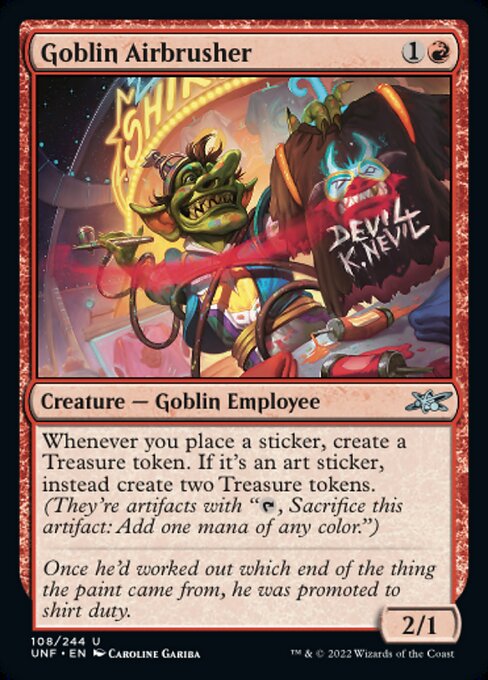 【Foil】【EN】Goblin Airbrusher [UNF] 赤U No.108