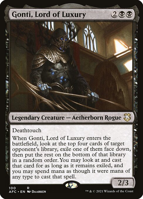 【EN】豪華の王、ゴンティ/Gonti, Lord of Luxury [AFC] 黒R No.100