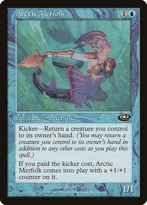 【Foil】【EN】北極マーフォーク/Arctic Merfolk [PLS] 青C No.21