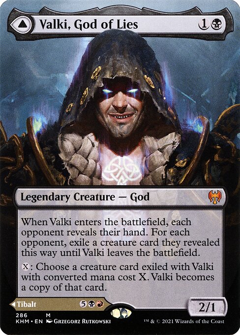 【Foil】【EN】Valki, God of Lies // Tibalt, Cosmic Impostor [KHM] 混M No.286