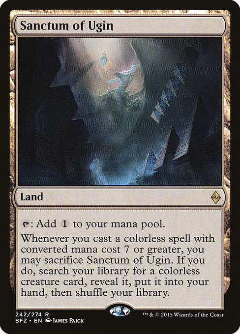 【Foil】【EN】ウギンの聖域/Sanctum of Ugin [BFZ] 無R No.242