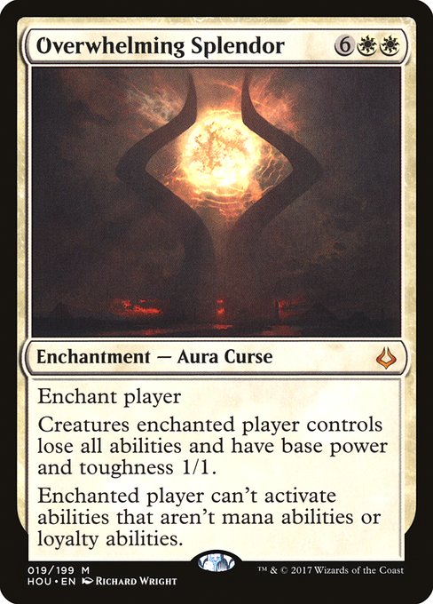 【Foil】【EN】圧倒的輝き/Overwhelming Splendor [HOU] 白M No.19