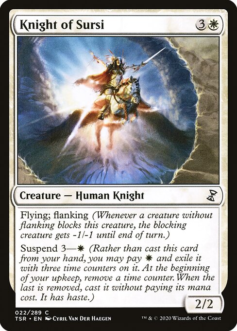 【Foil】【EN】サーシの騎士/Knight of Sursi [TSR] 白C No.22