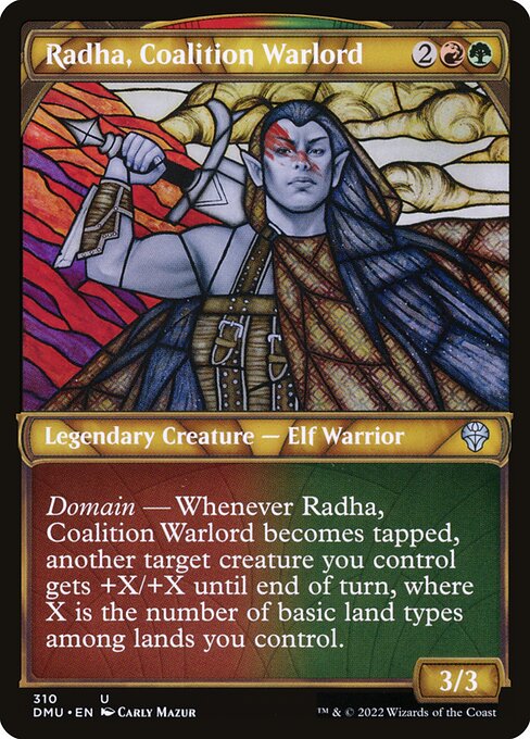 【Foil】【EN】連合の大将軍、ラーダ/Radha, Coalition Warlord [DMU] 金U No.310