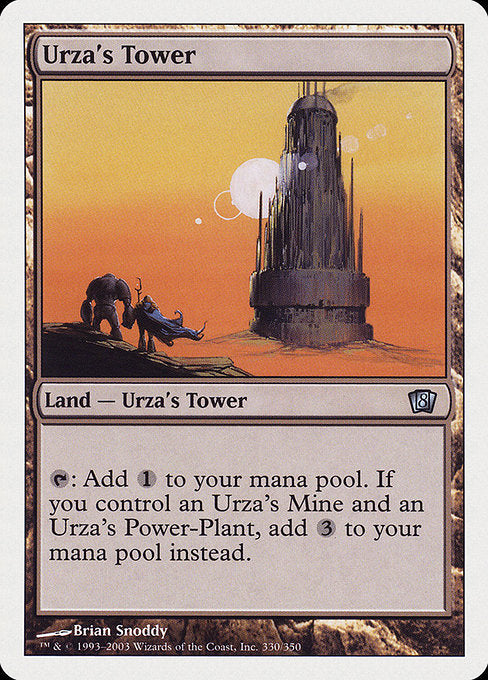 【Foil】【EN】ウルザの塔/Urza's Tower [8ED] 無U No.330