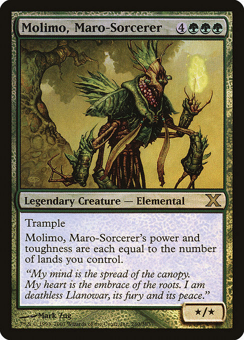 【Foil】【EN】マローの魔術師モリモ/Molimo, Maro-Sorcerer [10E] 緑R No.280★