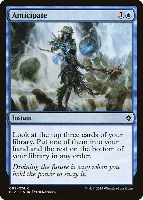 【Foil】【EN】予期/Anticipate [BFZ] 青C No.69