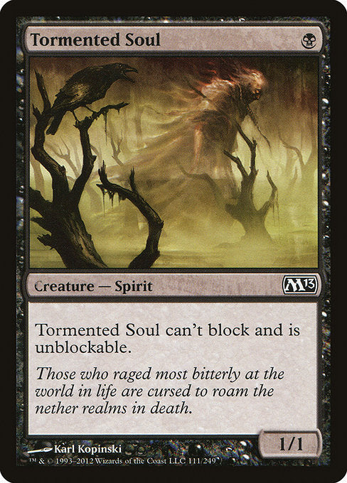 【Foil】【EN】苛まれし魂/Tormented Soul [M13] 黒C No.111