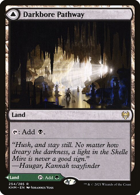 【Foil】【EN】Darkbore Pathway // Slitherbore Pathway [KHM] 混R No.254