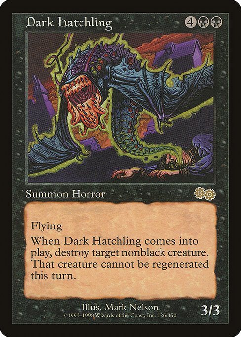 【EN】暗黒の雛/Dark Hatchling [USG] 黒R No.126