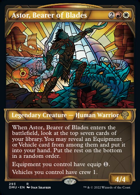 【Foil】【EN】刃を持つ者、アスター/Astor, Bearer of Blades [DMU] 金R No.293