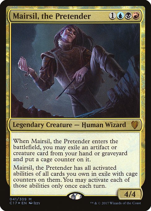 【Foil】【EN】偽善者、メアシル/Mairsil, the Pretender [C17] 金M No.41