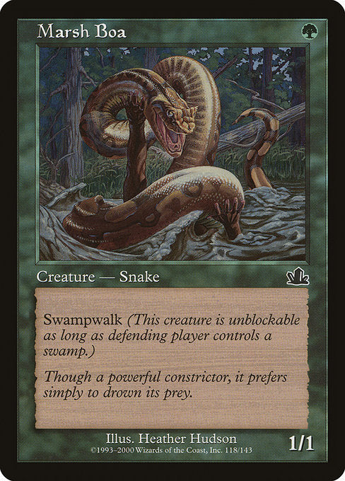 【Foil】【EN】湿地のボア/Marsh Boa [PCY] 緑C No.118