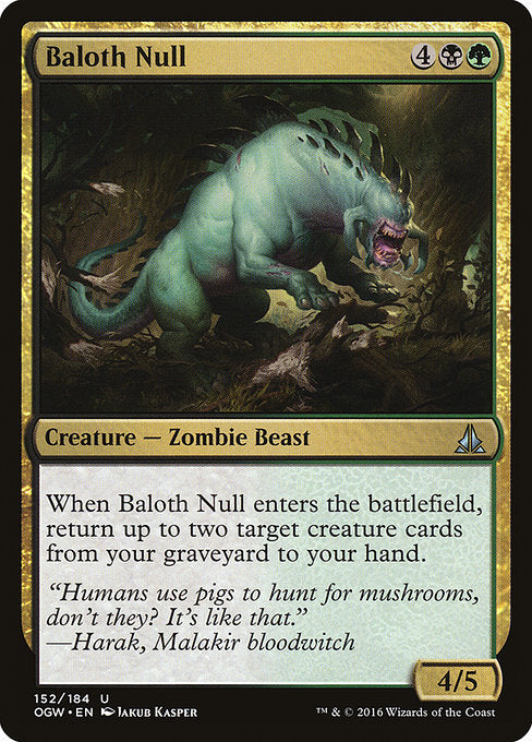 【Foil】【EN】ベイロスの虚身/Baloth Null [OGW] 金U No.152