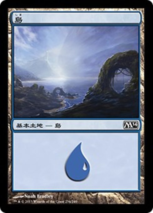 【Foil】【JP】島/Island [M14] 無C No.234