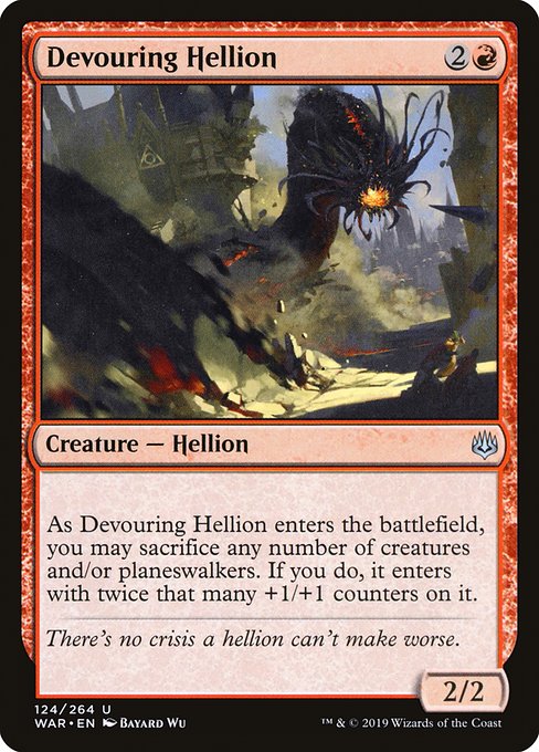 【EN】貪るヘリオン/Devouring Hellion [WAR] 赤U No.124