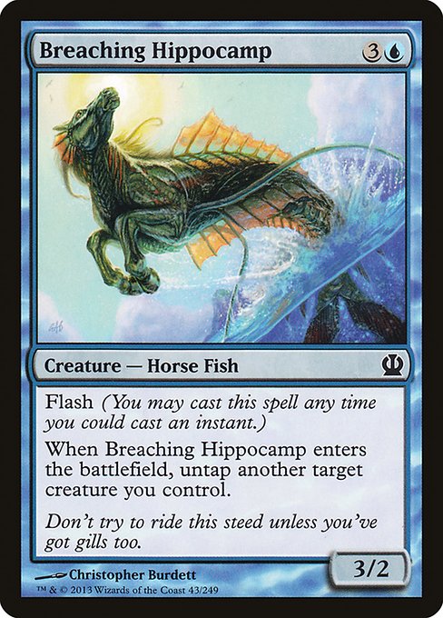【Foil】【EN】水跳ねの海馬/Breaching Hippocamp [THS] 青C No.43