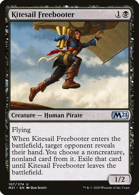 【Foil】【EN】帆凧の掠め盗り/Kitesail Freebooter [M21] 黒U No.107