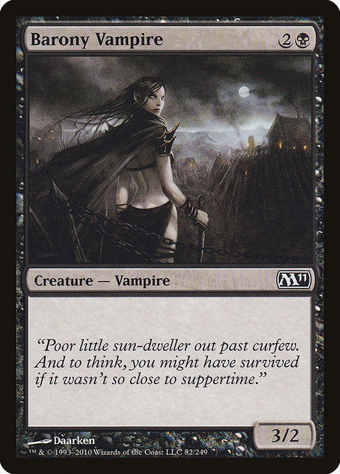 【Foil】【EN】男爵領の吸血鬼/Barony Vampire [M11] 黒C No.82