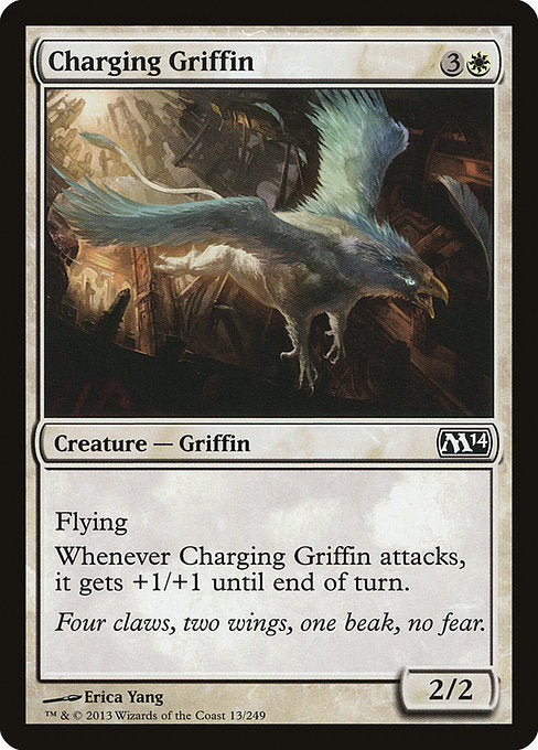 【Foil】【EN】突進するグリフィン/Charging Griffin [M14] 白C No.13