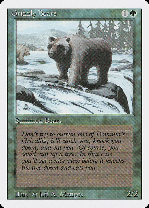 【EN】灰色熊/Grizzly Bears [3ED] 緑C No.201