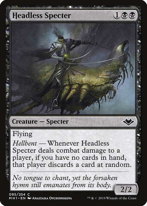 【Foil】【EN】首無し死霊/Headless Specter [MH1] 黒C No.95