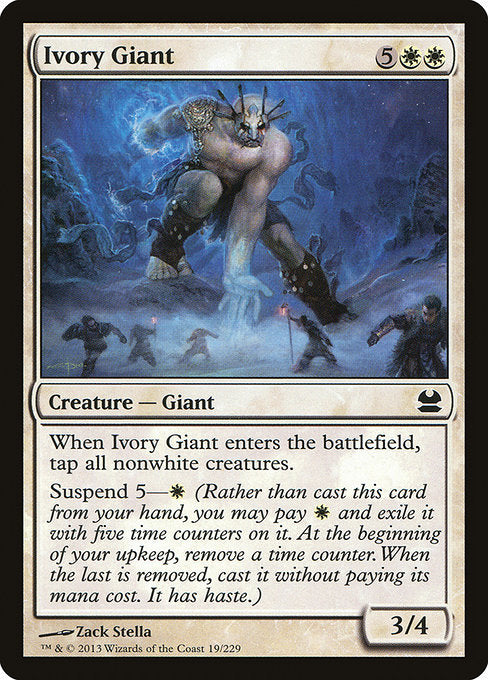 【Foil】【EN】象牙の巨人/Ivory Giant [MMA] 白C No.19