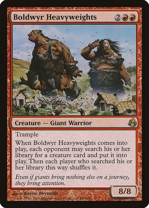 【Foil】【EN】ボールドウィアの重量級/Boldwyr Heavyweights [MOR] 赤R No.85