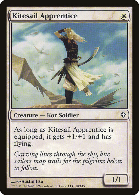 【Foil】【EN】帆凧の弟子/Kitesail Apprentice [WWK] 白C No.10