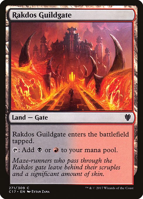 【EN】ラクドスのギルド門/Rakdos Guildgate [C17] 無C No.271