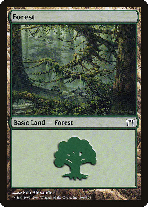 【Foil】【EN】森/Forest [CHK] 無C No.306