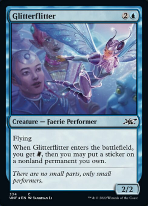 ■ギャラクシー・Foil■【EN】Glitterflitter [UNF] 青C No.334