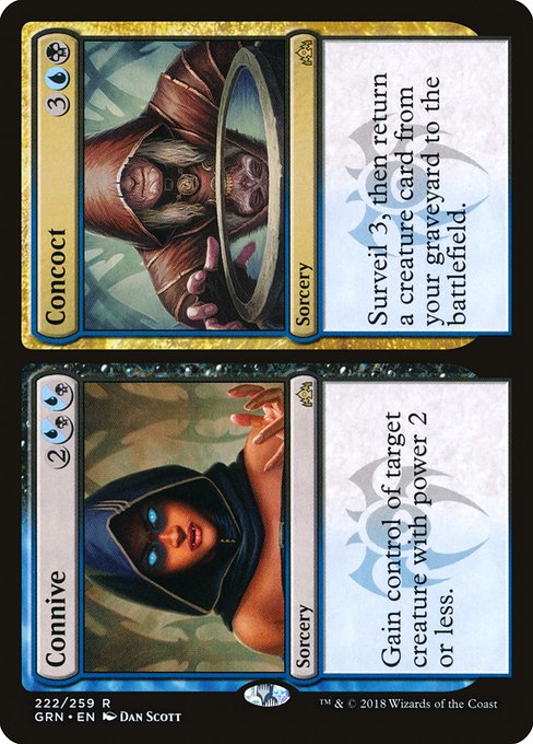 【Foil】【EN】Connive // Concoct [GRN] 分+混R No.222