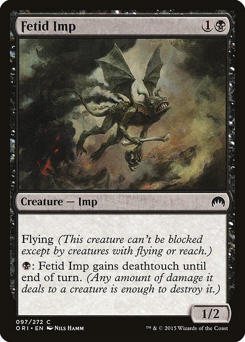 【Foil】【EN】異臭のインプ/Fetid Imp [ORI] 黒C No.97