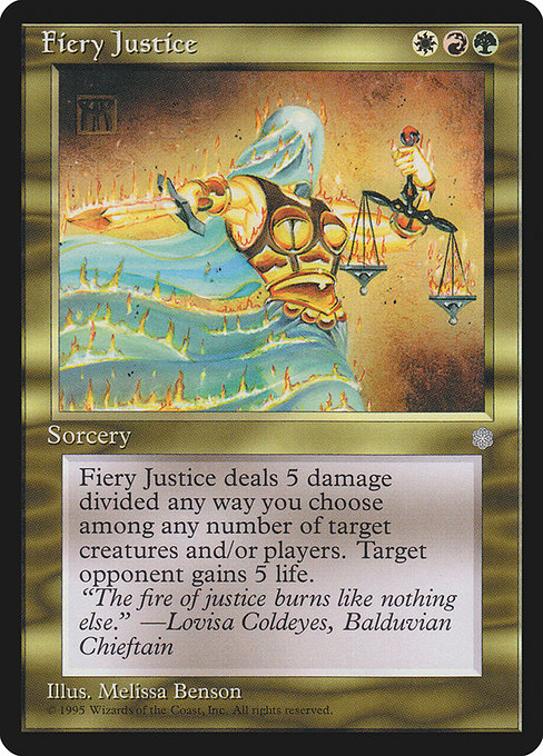 【EN】焦熱の裁き/Fiery Justice [ICE] 金R No.288