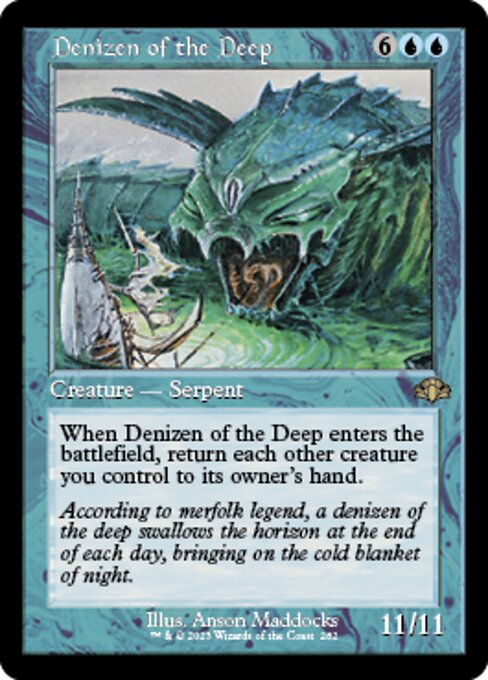 【Foil】【EN】深海の生息者/Denizen of the Deep [DMR] 青R No.282